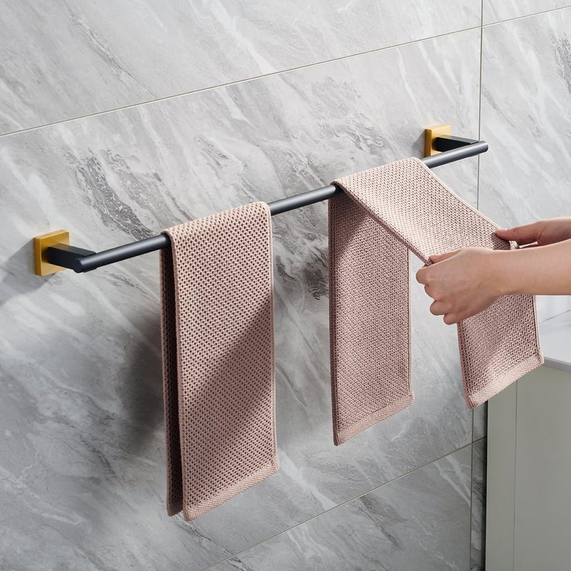 Miyili Matte Black 30" Towel Bar SUS 304 Stainless Steel Towel Holder for Bathroom or Kitchen Wall Mount - Image 5